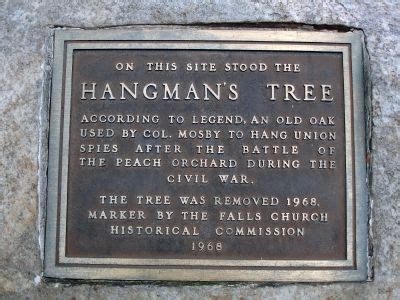 Both what kind of location is this?: Hangman's Tree Historical Marker