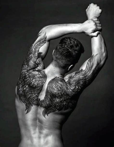 A cherub tattoo signifies love. 75 Remarkable Angel Tattoos For Men - Ink Ideas With Wings