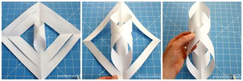 How to make your own paper snowflakes, without a pattern. How to make a 3D Paper Snowflake - events to CELEBRATE!