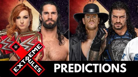 With this in mind, here is a look at the match card for extreme rules. WWE Extreme Rules 2019 - Match Card Preview and Predictions - YouTube