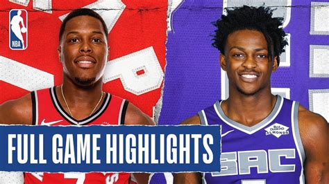 Links will appear around 30 mins prior to game start. RAPTORS at KINGS | FULL GAME HIGHLIGHTS | March 8, 2020 ...