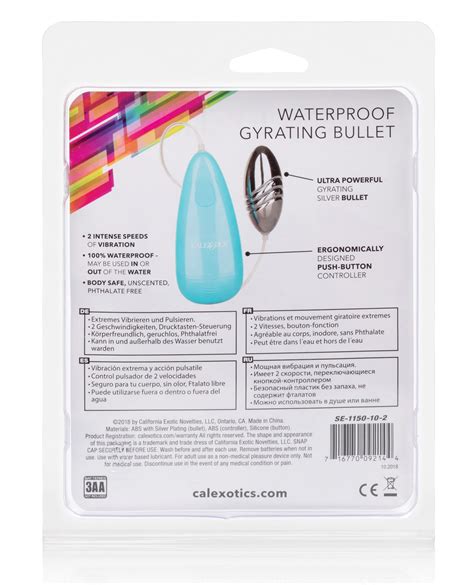 Japanese massage, traditional full body relaxation massage technique with oil for married women. Waterproof Gyrating Bullet - Blue - Caliente Adult