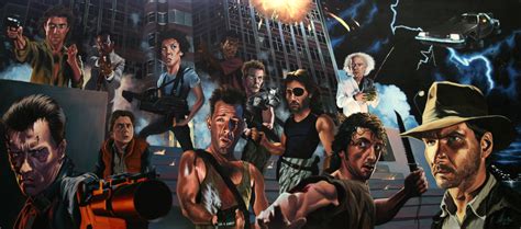 80's Action Heroes, Painting by Justin Reed - Foundmyself