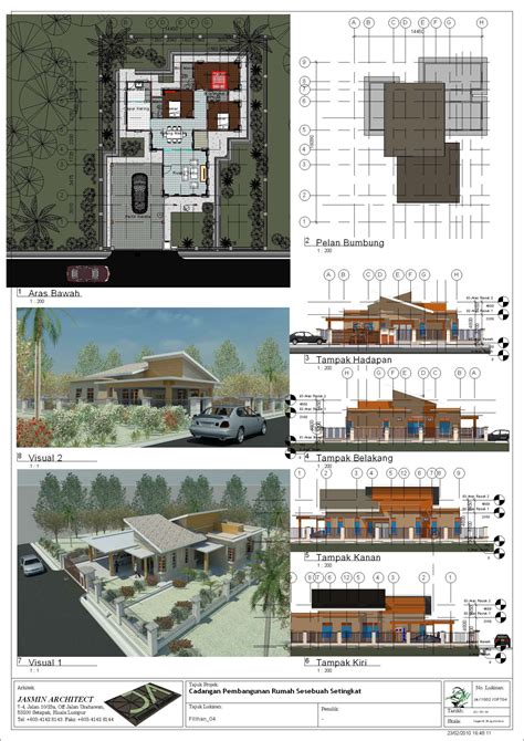 Australia house plans single story small bedroom house floor via ozhome.co. Single Storey Bungalows at Sabak Bernam, Selangor ...
