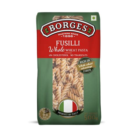 Harto the borges explores the narcissistic side of jorge luis borges, the author of el aleph, his frequent and often criticized comments to the press, his distinctive and gentle ironies. Borges Whole Wheat Fusilli Pasta, 500g