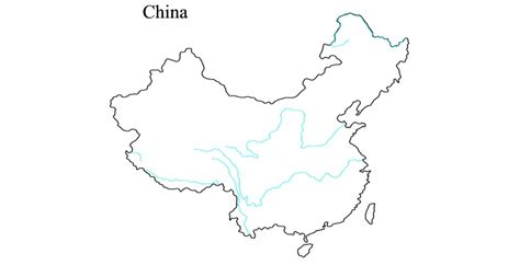 Printable world map with rivers. Free Printable Maps: Maps of Rivers in China | PrintFree