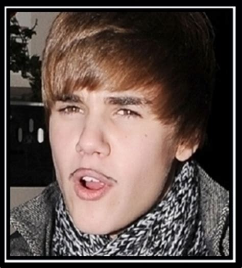 The justin bieber hairstyle has passed through a stage of evolution, where his looks have changed, with different styles rocking the world. Justin Bieber Rocks Fake Facial Hair - Sponkit Celebrity Blog