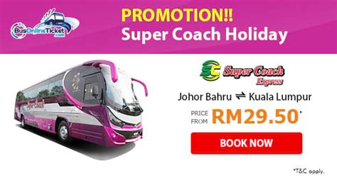 Check bus schedule & compare bus ticket prices, save money & book bus kl to jb tickets online. Latest Discount Promotions - Bus and Train Tickets, Tour ...