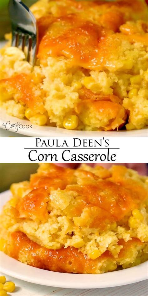 Prep time is about 12 minutes and cooking time is 12 minutes at 350 °f. This easy corn casserole recipe from Paula Deen requires a ...