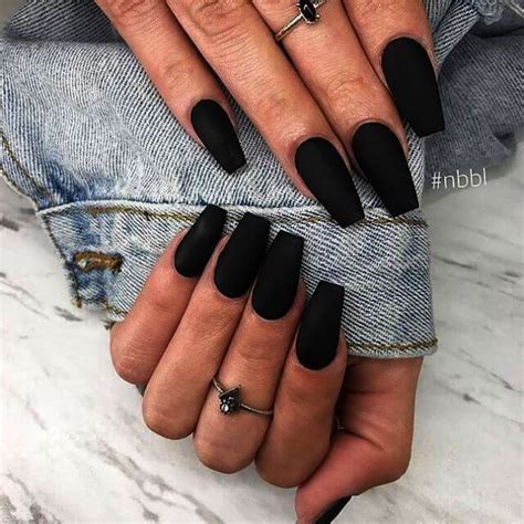 Schwarzer nagellack die top bestseller 2018 vergleichstabellen bewertungen.vergleichen sie die top 5 schwarzer nagellack in 2019 und finden sie so ihr lieblingsprodukt! JINDIN Black Matte French Fake Nails Pre Design Long Fake ...