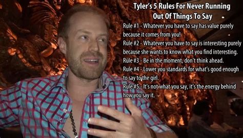 How is it possible to jump from one topic to the next and never run out of things to say? Tyler's 5 rules for holding conversation and never running ...