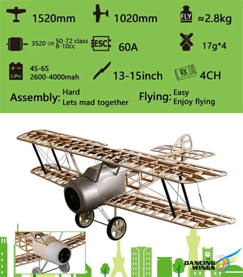 Click any small picture for a larger image. 60" Balsa Laser-cut Biplane Sopwith CAMEL KIT Wooden ...