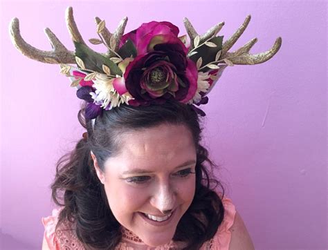 I'm so excited to be sharing all of my diys coming soon! How to Make DIY Deer Antler Headbands - Handmade Happy Hour | Antler headband, Deer headband ...