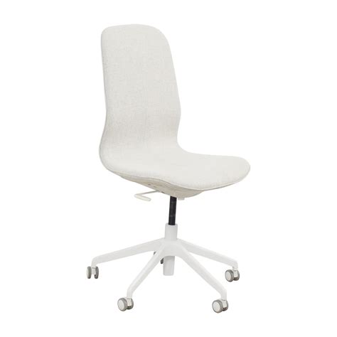 Requires a bit of muscle to push the wheels in, but nothing to sweat over. 67% OFF - IKEA IKEA Langfjall Swivel Chair / Chairs