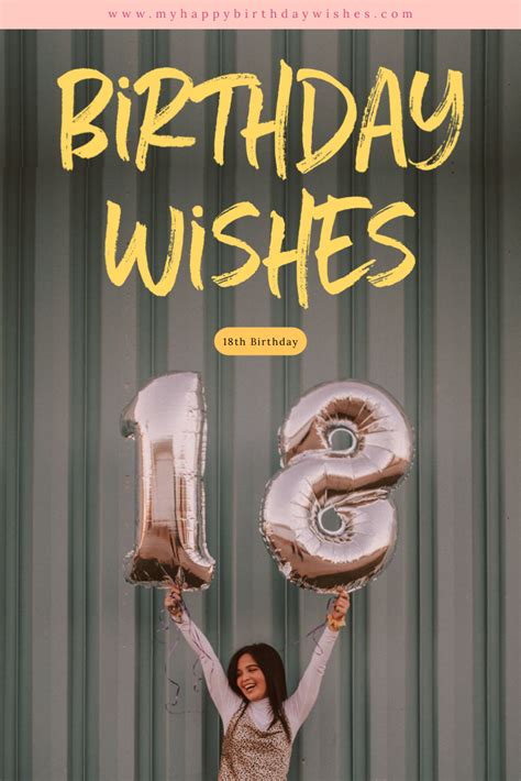 A collection 40th birthday sayings that you can write in a card to wish someone a very happy birthday on this momentous occasion. 20 Happy 18th Birthday Wishes | Happy birthday 18th ...