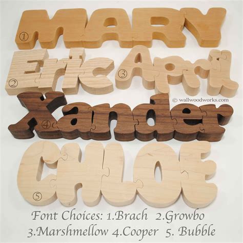 Puzzles are a great way to keep yourself on your toes—especially when you're stuck indoors. Wood Name Puzzle - Wall Woodworks Company