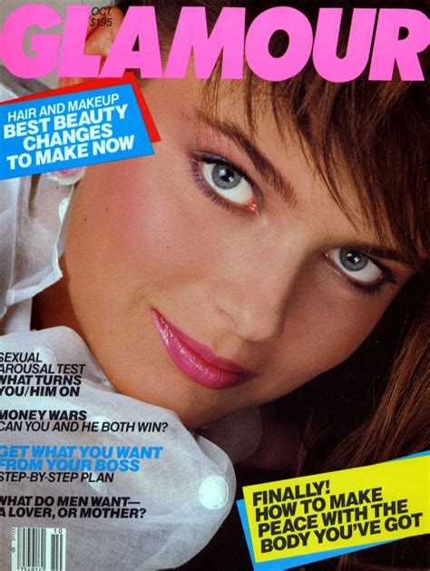 Paulina Porizkova - Glamour Oct 1984 | Paulina porizkova, Glamour magazine cover, Glamour