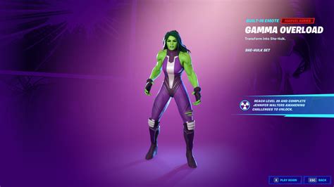 You will get the jennifer walk hit level 22 on the battle pass to get the jennifer walters skin. Fortnite Chapter 2 Season 4 Battle Pass All Marvel Skins ...