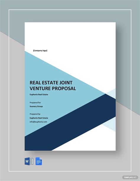 What is a joint venture? Real Estate Joint Venture Proposal Template in 2020 ...