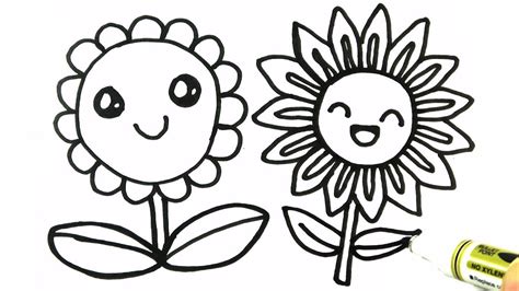 Springtime and summer flower vector graphics in adobe illustrator ai and eps vector art format. Pictures Of Cute Flowers To Draw in 2020 | Flower drawing ...
