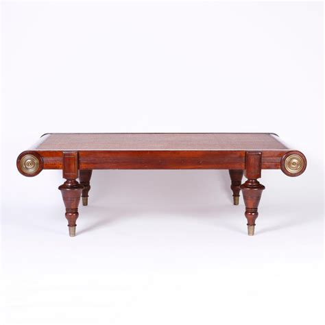 Cambridge finish is our brown cherry furniture option. British Colonial Coffee Table For Sale at 1stdibs