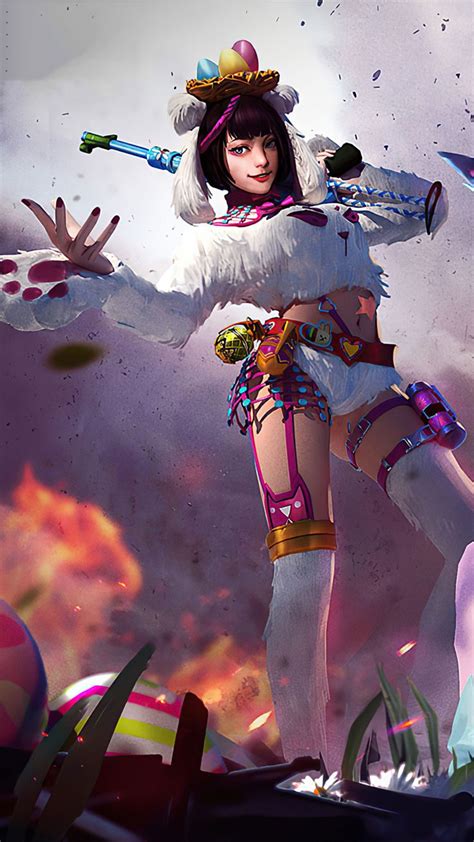 Tons of awesome free fire pc wallpapers to download for free. Girl Easter Skin Garena Free Fire 4K Ultra HD Mobile ...