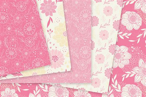 The slim profile keeps your tech looking sleek, while guarding against scuffs and scratches. Pink and Cream Floral Vector Patterns and Digital Papers ...