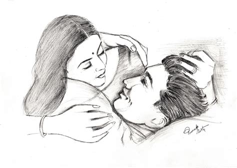 We offers sketch pencil for drawing products. Sketches and Drawings : Romantic couple - Pencil drawing