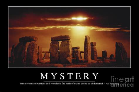 In the beginning there is mystery, in the end there is confirmation. Mystery Inspirational Quote Photograph by Stocktrek Images