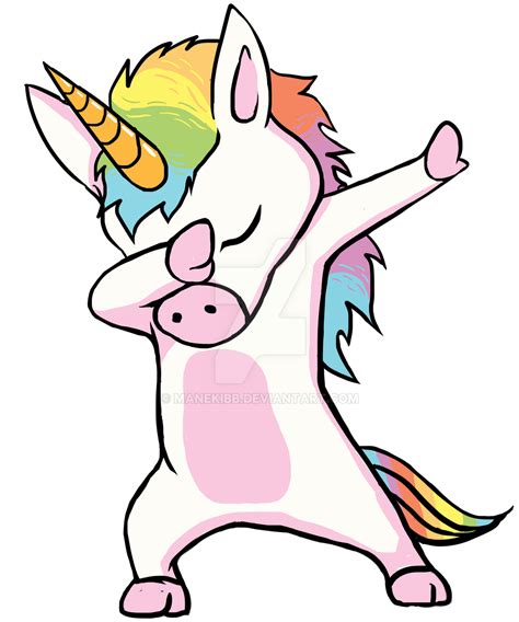 Dabbing Unicorn Cute Dab Dance by manekibb on DeviantArt