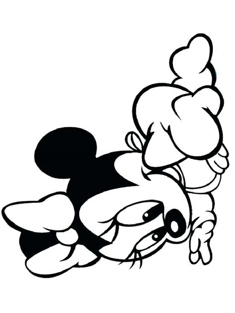 So here are 25 free printable mickey mouse coloring pages online that would attract your kids like. Baby Minnie Mouse Drawing at GetDrawings | Free download