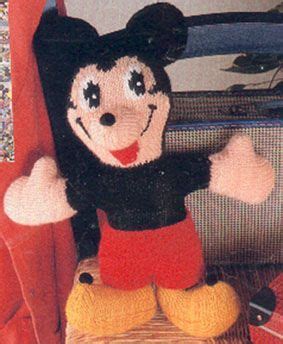 The original pattern is designed for. knit mickey mouse pattern | Knitting patterns, Knitting ...