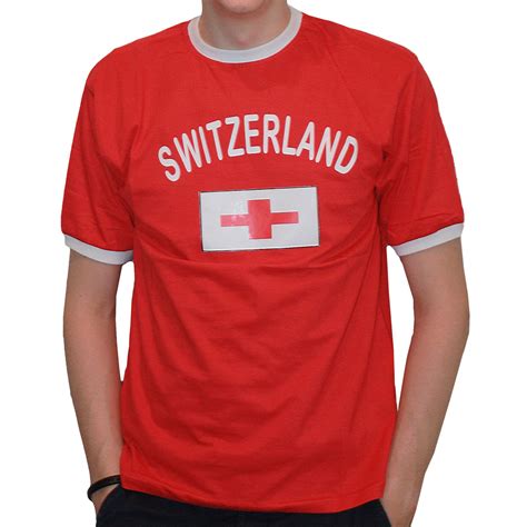 Nun gab es für ihn kein halten mehr. BRUBAKER Herren oder Damen Schweiz Fan T-Shirt Rot ...