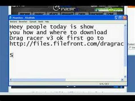 Im the first one who set an downloading video on internet from all players of youtube :) i think. Drag racer v3 Where to Download and how - YouTube
