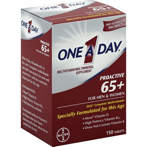 However, a clinical study reported in 2008 suggested that vitamin d2. One A Day Multivitamin Proactive 60+ For Men & Women ...