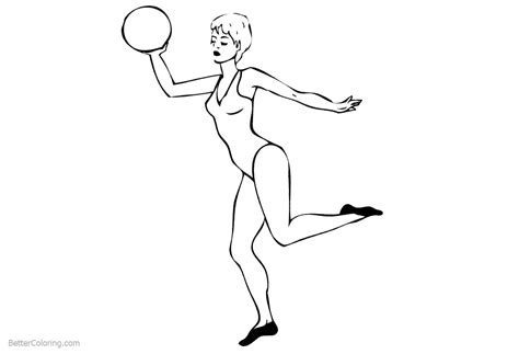 Find & download the most popular rhythmic gymnastics vectors on freepik free for commercial use high quality images made for creative projects. Rhythmic Ball Gymnastics Coloring Pages - Free Printable Coloring Pages