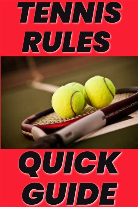 This is played 1 vs 1. The Quick Guide to Tennis Rules for Beginners | Tennis ...