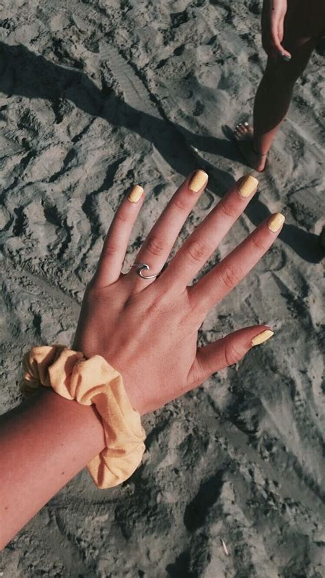 But the night before i left i decided to test out something new that i found at. pin // kahlinanicole | Yellow nails, Christmas nails, Yellow aesthetic