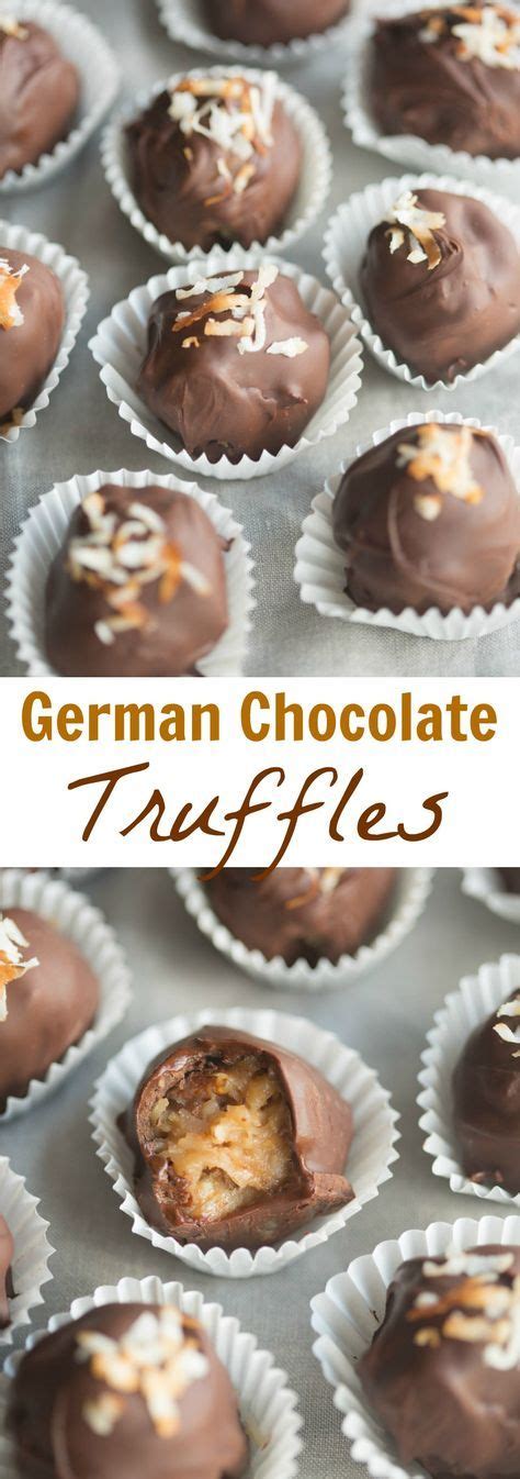 Add all recipes to shopping list. German Chocolate Truffles | Recipe | Candy recipes, Dessert recipes, German chocolate