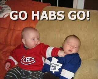 Leafs fans today vs habs fans 2 weeks ago. i pinned this picture because i found it was very funny ...