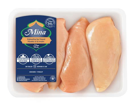 This chicken breast consists of just small amounts of fat and the least quantity of calories of any of the chicken breasts. Mina Boneless Skinless Halal Chicken Breast | Walmart Canada