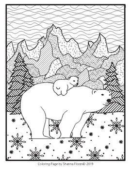 Check spelling or type a new query. Zentangle Coloring Page - Polar Bear - Winter - Zen ...