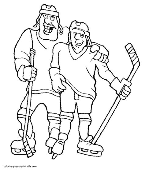 Winter sports coloring page 01. Winter sport - coloring pages || COLORING-PAGES-PRINTABLE.COM