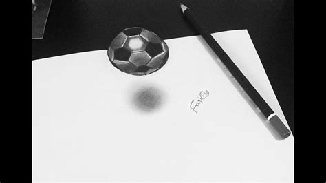 How to draw 3d soccer ball with graphite pencil and black marker. How to Draw 3D Football Drawing 3D Floating Soccer Ball Step by Step Dra... in 2020 | Drawing ...