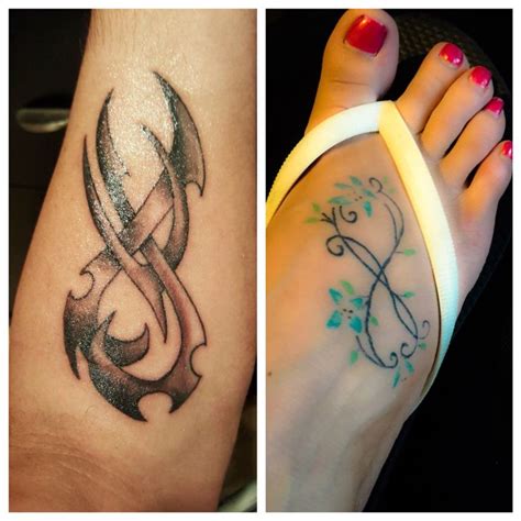 I love him and her. His and hers infinity tattoo | Couple tattoos, Tattoos ...