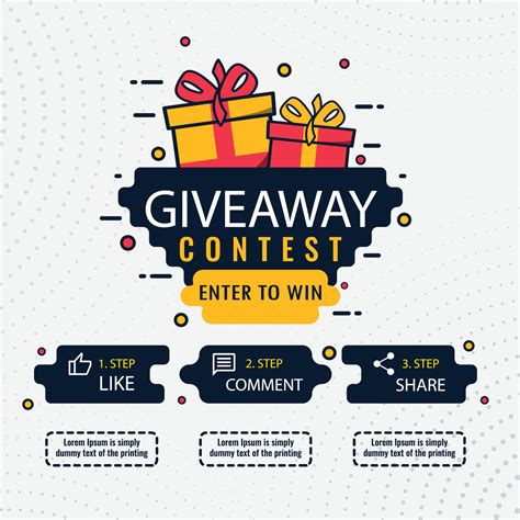Giveaway quize contest for social media feed. template giveaway prize