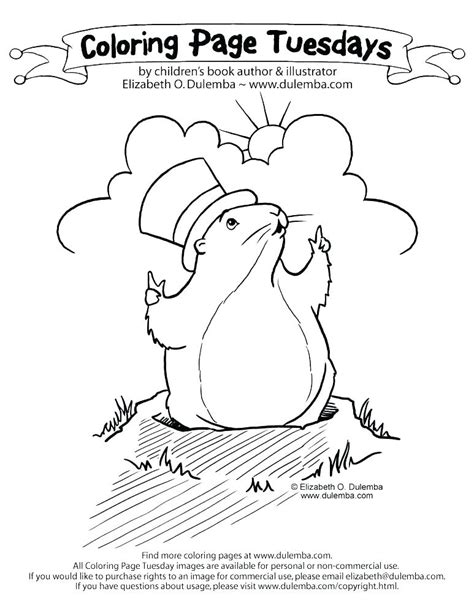 Surfnetkids » coloring » holiday » groundhog day » happy groundhog day. Woodchuck Coloring Page at GetColorings.com | Free ...