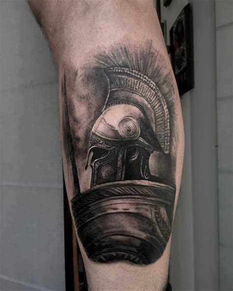 Leg tattoos warrior tattoos viking tattoos tattoos helmet tattoo friend tattoos aries tattoo inspirational tattoos spartan tattoo. Boristattoo - Schwarz-Grau Spartaner Tattoo von Tibor ...