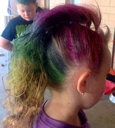 The rockstar hairstyles for consistently is a polish of twists, a reasonable geometry of the lines and simple carelessness, giving the picture of a lively coquetry. Little girl rock star Mohawk so easy :) | Kids rockstar ...