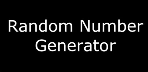 These have traditionally maintained an internal state that is not. Random Number Generator - Apps on Google Play